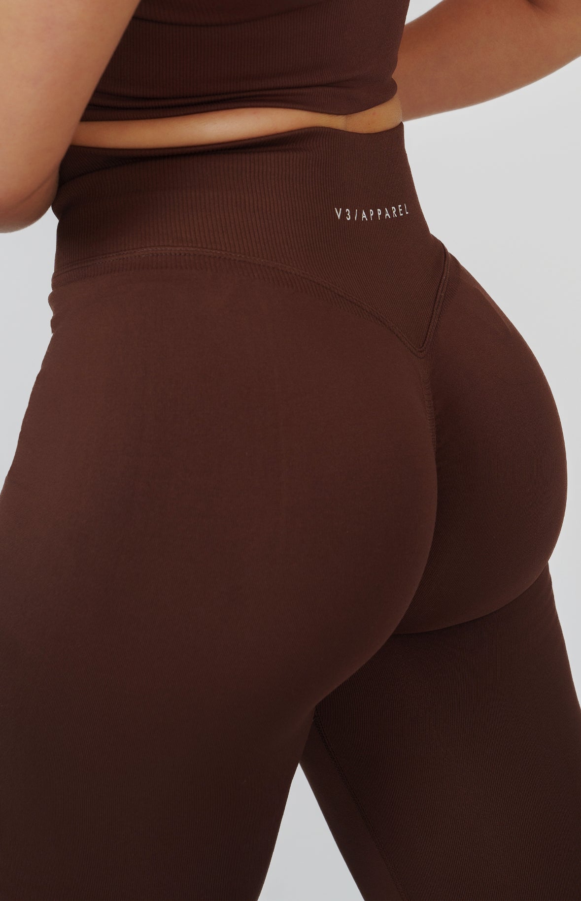 Form Seamless Scrunch Leggings & Sports Bra Set - Chestnut Brown