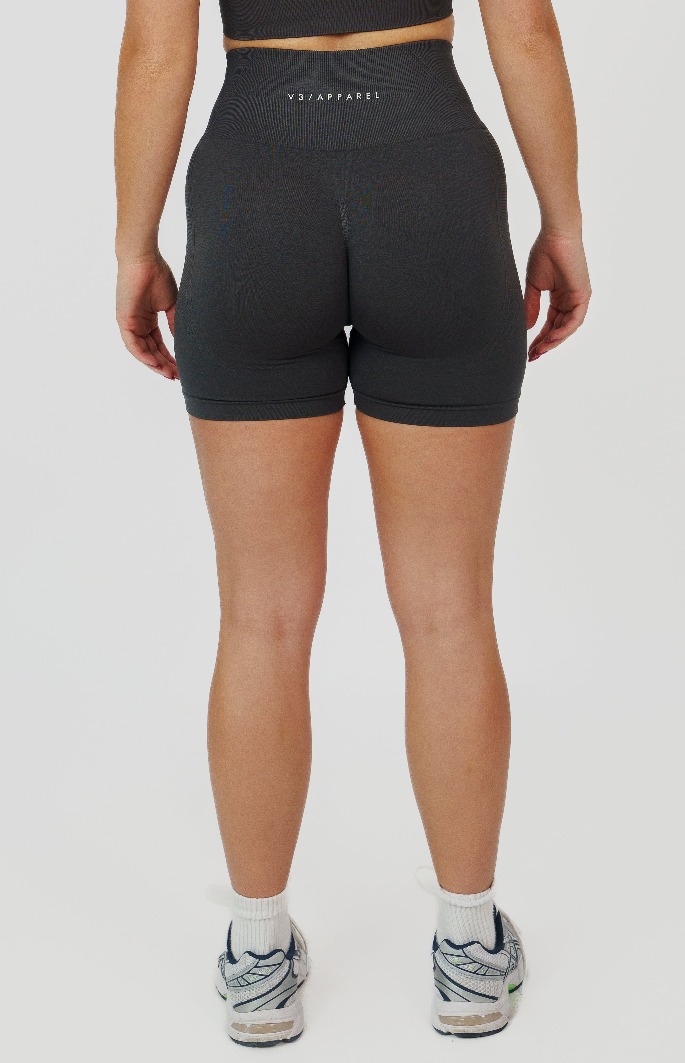 Tempo Seamless Scrunch Shorts - Slate Grey