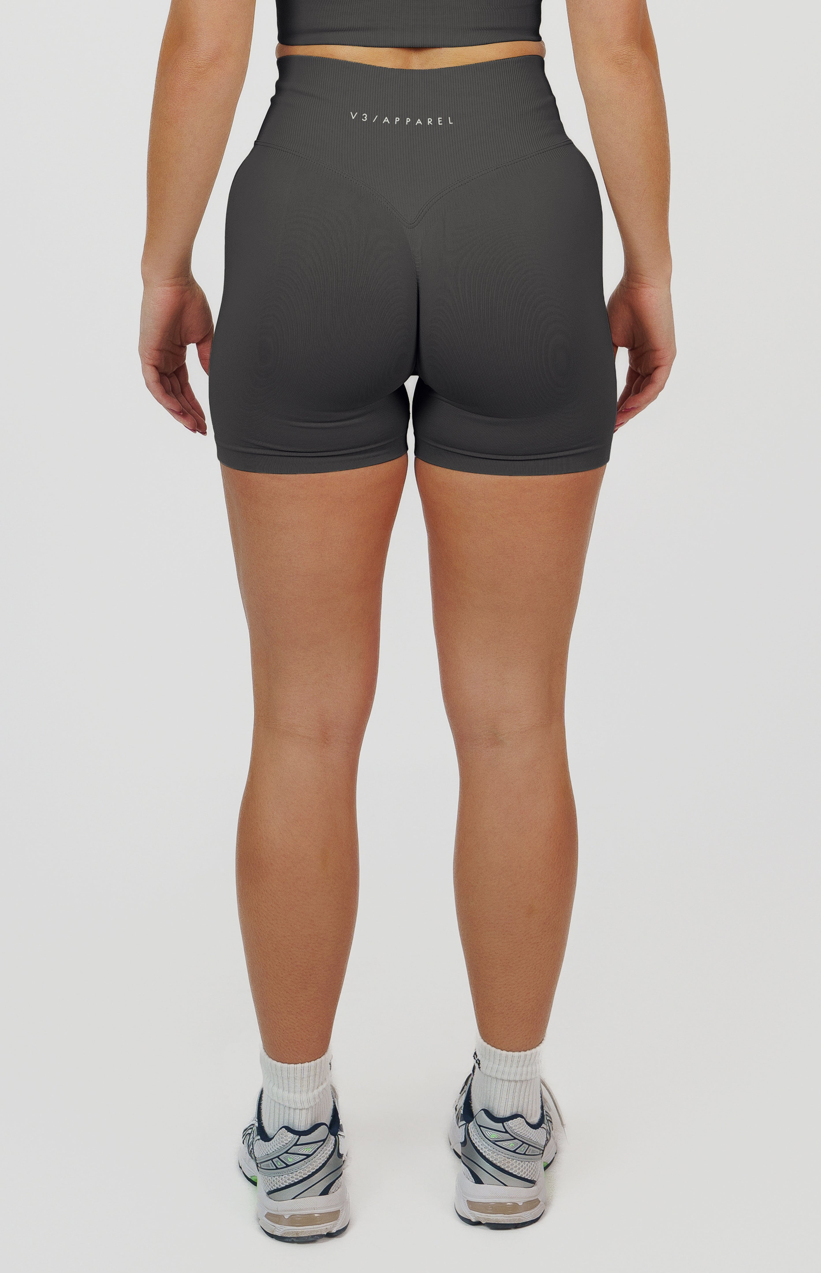 Form Seamless Scrunch Sports Bra, Leggings & Shorts Set - Slate Grey