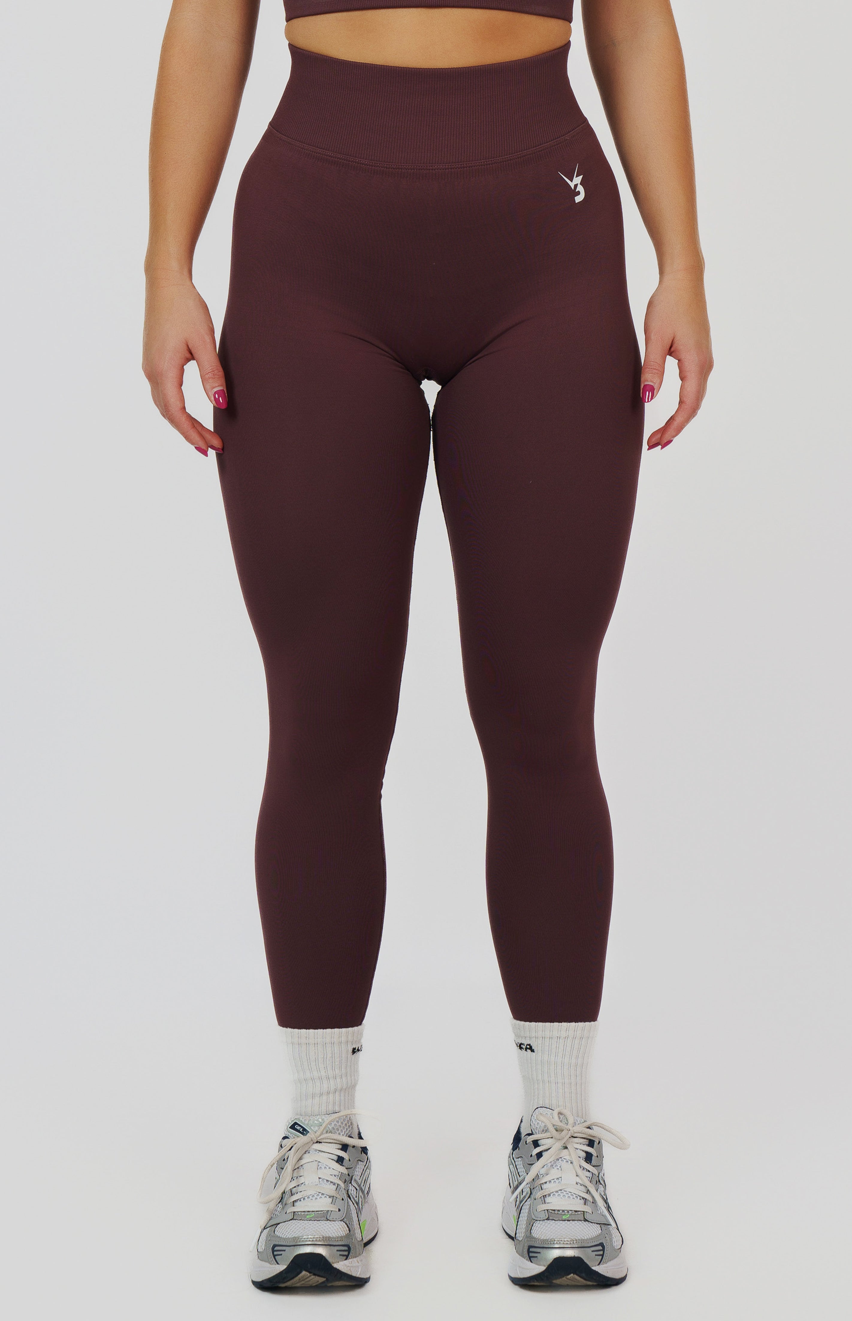 Form Seamless Scrunch Sports Bra, Leggings & Shorts Set - Plum Purple