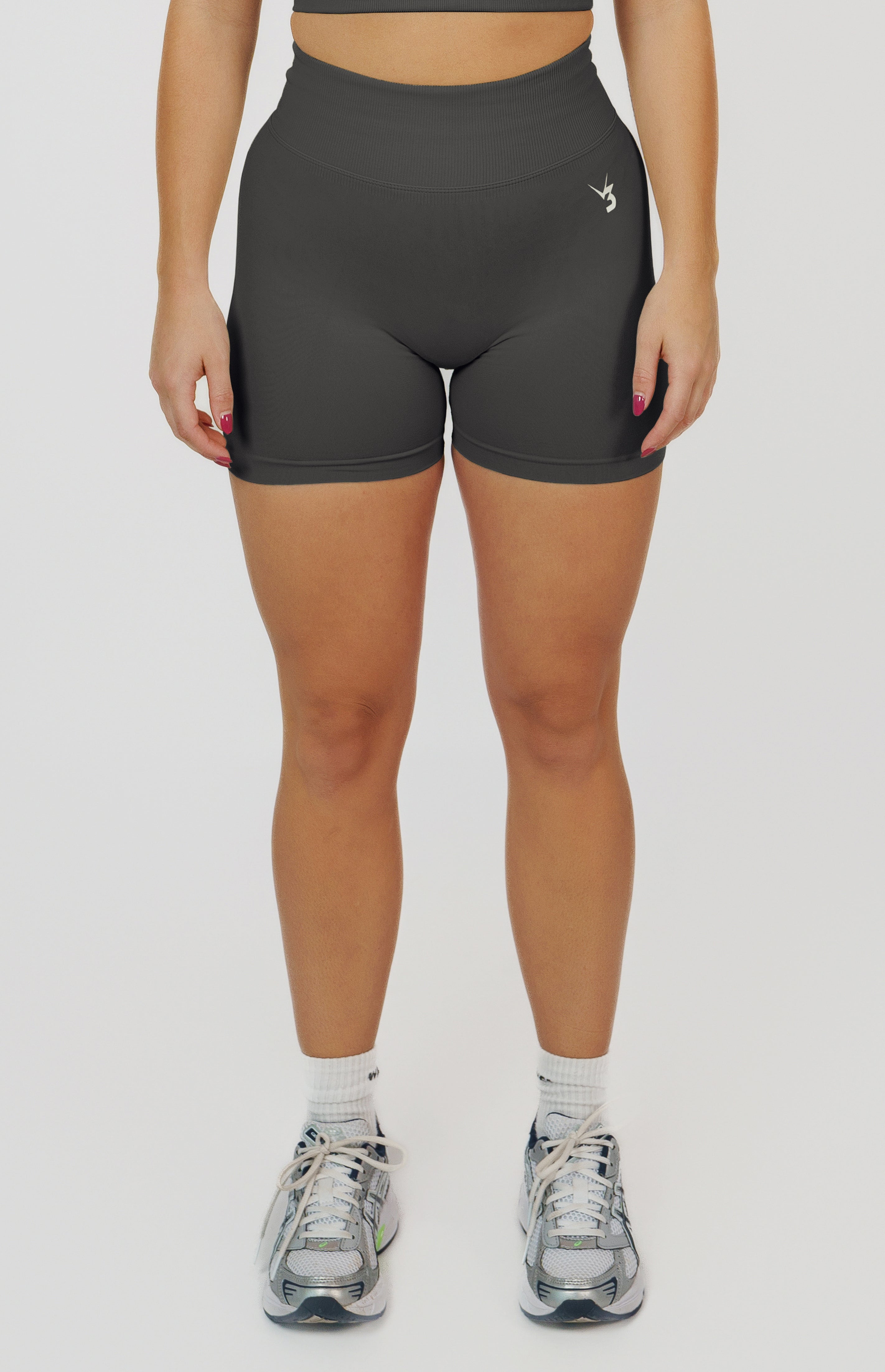 Form Seamless Scrunch Sports Bra, Leggings & Shorts Set - Slate Grey