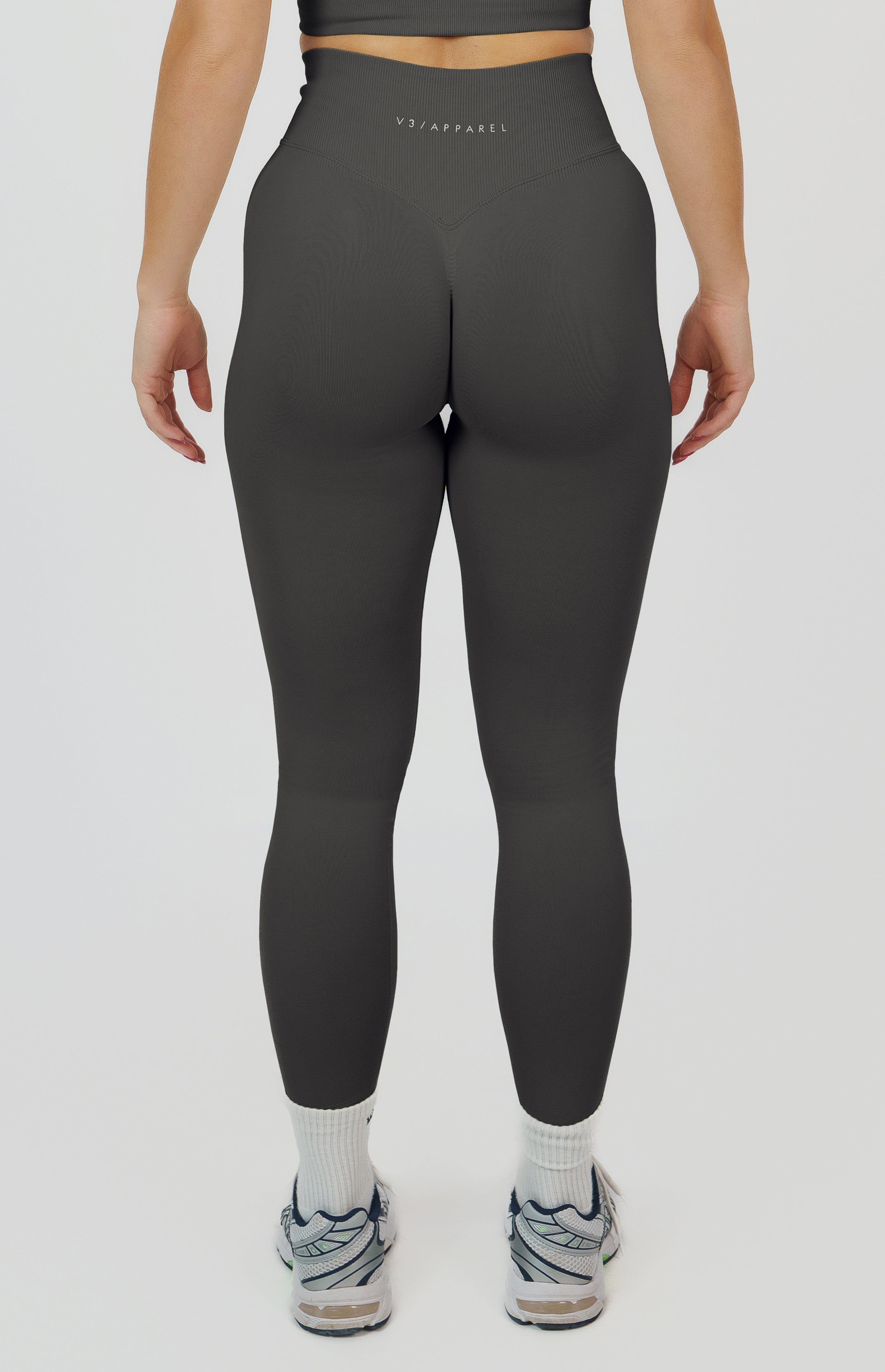 Form Seamless Scrunch Sports Bra, Leggings & Shorts Set - Slate Grey