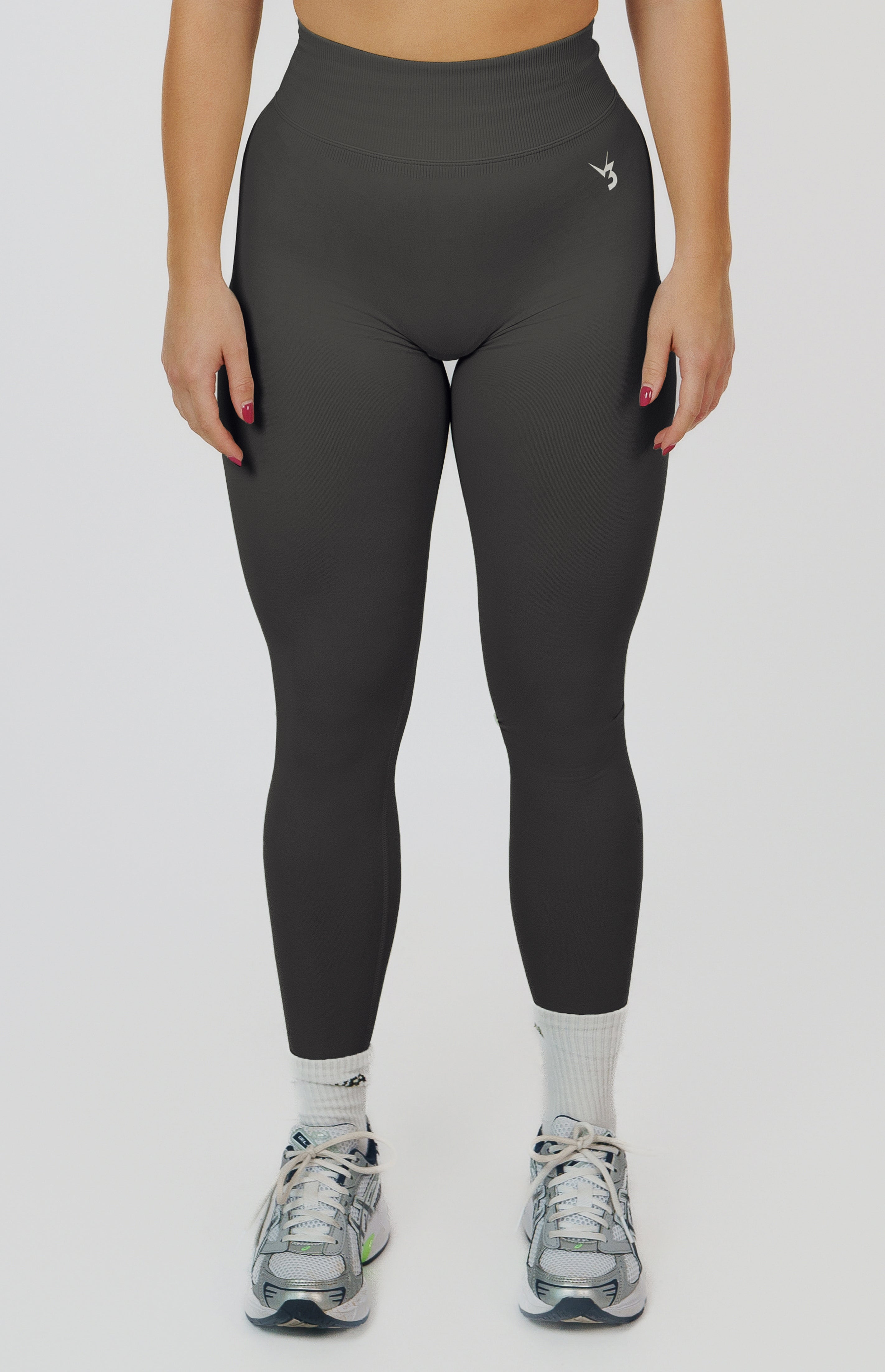 Form Seamless Scrunch Sports Bra, Leggings & Shorts Set - Slate Grey