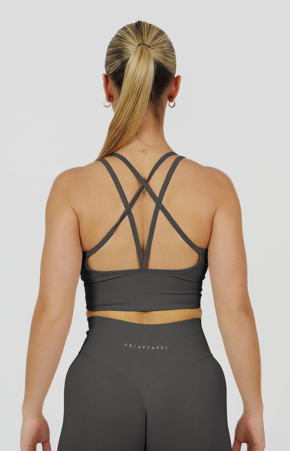 Form Seamless Scrunch Sports Bra, Leggings & Shorts Set - Slate Grey