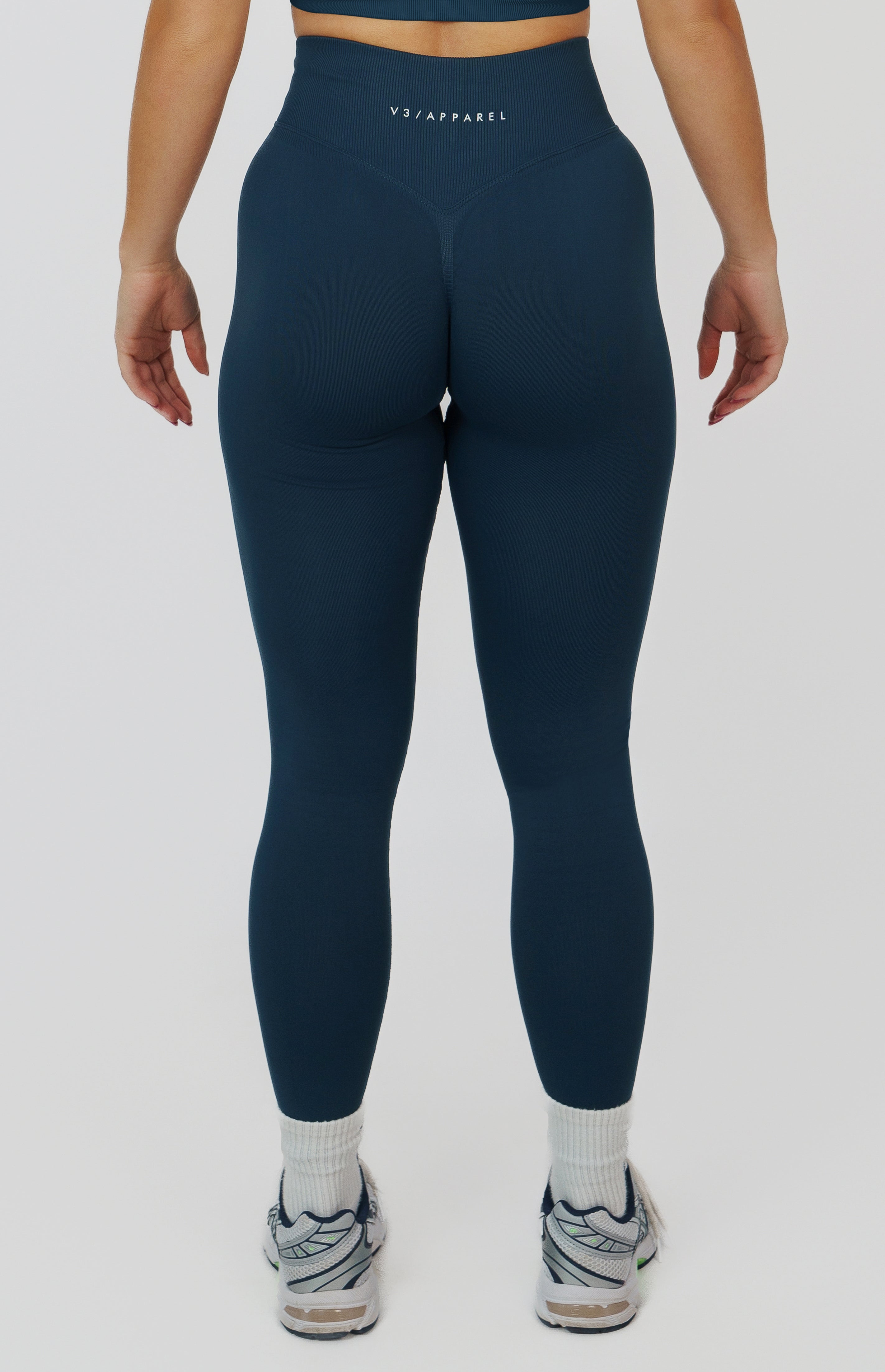 Form Seamless Scrunch Sports Bra, Leggings & Shorts Set - Deep Turquoise